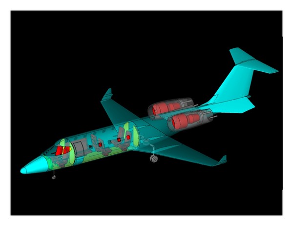 3ds lear 60-xr - Lear_60-XR.sat, .dwg, .3dm, .3ds, .dxf(zip) by RodgerSaintJohn